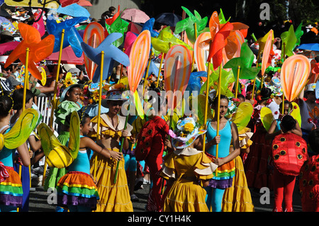 Silleteros Parade at the Medellin flower festival. Stock Photo