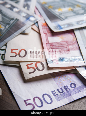 Set of Euro banknotes isolated on white background Stock Photo - Alamy