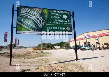 bottle store in north namibia Stock Photo