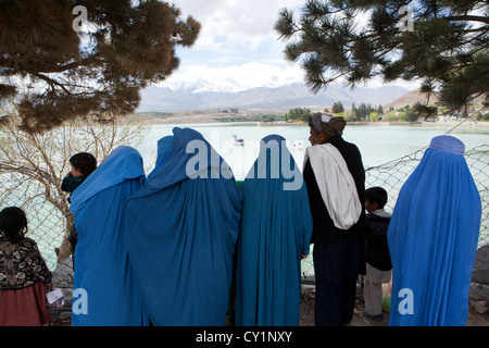 women dressed in burqa, kabul, afghanistan Stock Photo