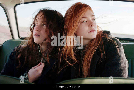 GINGER AND ROSA  2012  A24/BBC Films/BFI  film with Elle Fanning at right and Alice Englert Stock Photo