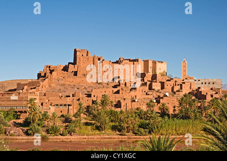 NORTH AFRICA MOROCCO Ouarzazate Taourirt Kasbah UNESCO restored Kasbah Stock Photo
