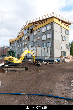 Urban development in the Haaga suburb of Helsinki, Finland Stock Photo