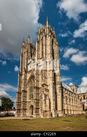 Facade of the Beverley Minster, Yorkshire, England Stock Photo