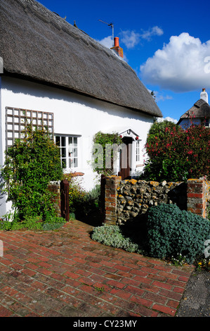 One of the oldest thatched cottages in the village of West Wittering, (Rookwood Road) near Chichester, West Sussex, England Stock Photo