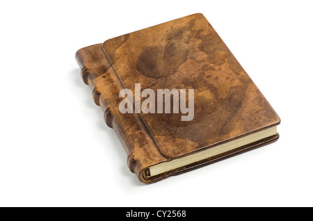 precious book with a noble leather cover Stock Photo