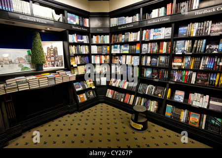 Bookstore interior, London, England, UK Stock Photo