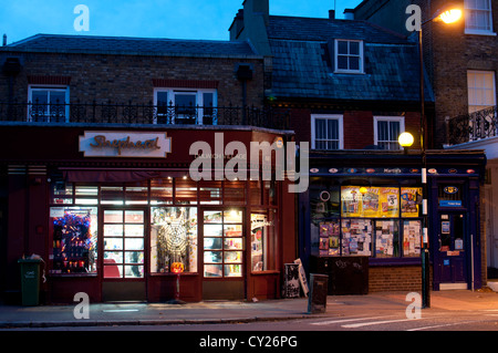 Dulwich Village at night, London, UK Stock Photo