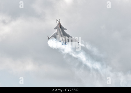 French Military Fighter aircraft a Dassault Rafale from the French Air Force, St Dizier displays at the 2012 RIAT Stock Photo