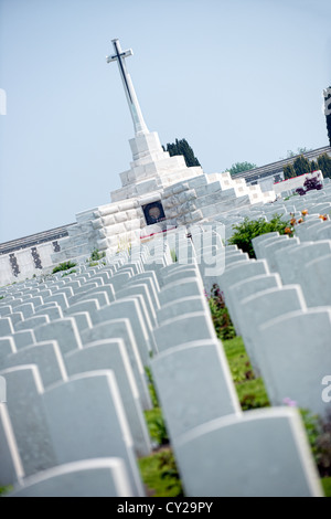 Tyne Cot military cemetery Passchendael Stock Photo