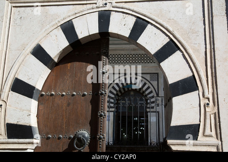 Hamouda Pacha Mosque, Tunis Medina, Tunis, Tunisia Stock Photo