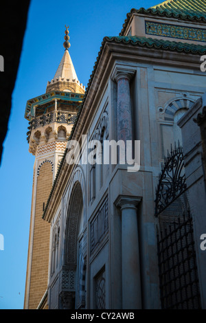 Hamouda Pacha Mosque, Tunis Medina, Tunis, Tunisia Stock Photo