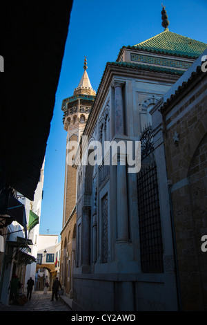 Hamouda Pacha Mosque, Tunis Medina, Tunis, Tunisia Stock Photo