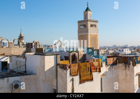 Zaytouna or Great Mosque, Tunis Medina, Tunis, Tunisia Stock Photo