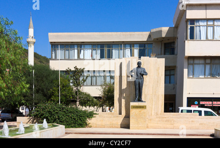 Statue and Memorial of Atatuerk in Oezdere, Turkey Stock Photo