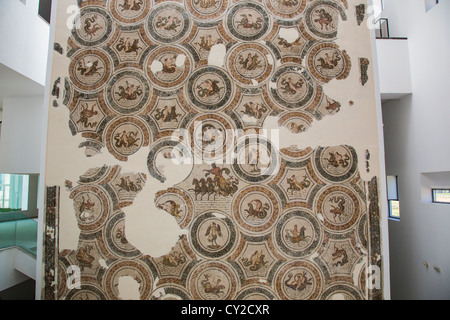 The Triumph of Neptune mosaic in the Bardo Museum in Tunis Tunisia