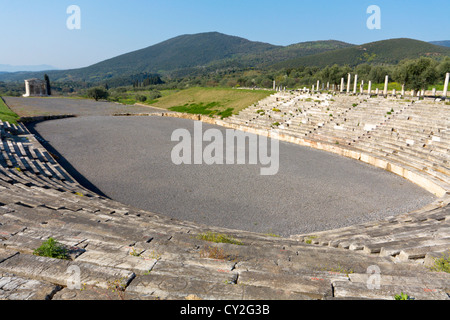 Ancient Messene and the stadium near Kalamata, Greece Stock Photo