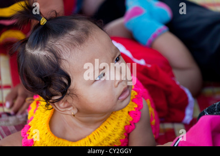 Cute Baby in Phnom Penh, Cambodia Stock Photo