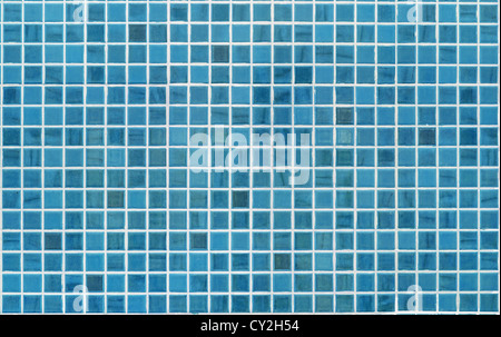 blue tile wall Stock Photo