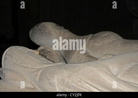 Part of the fourteenth century Arundel Tomb Chichester Cathedral. Richard Fitzalan, (died 1375) and his countess. Stock Photo