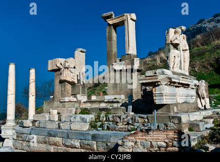 Ruins of the ancient city - Efes in Turkey Stock Photo