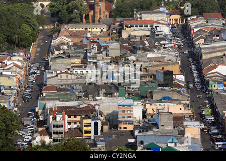Overview of Kandy in Sri Lanka Stock Photo
