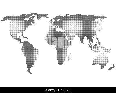 World map, black dots atlas composition. EPS10 vector file organized in ...
