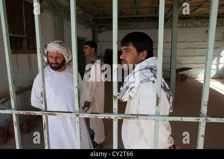Male prison in Kunduz, Afghanistan Stock Photo