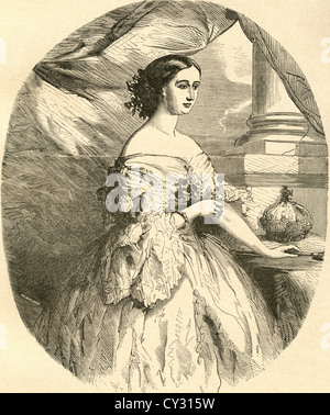 Doña María Eugenia Ignacia Augustina de Palafox-Portocarrero de Guzmán y Kirkpatrick, 1826 – 1920, aka Eugénie de Montijo. Stock Photo
