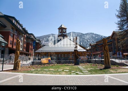 Heavenly Valley Gondola terminal at Lake Tahoe, California in the spring Stock Photo