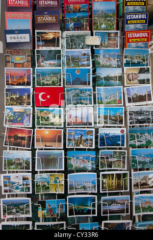 tourist guides and cards of istanbul Stock Photo