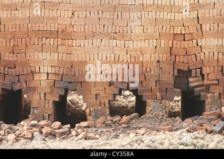 Brick Factory in Wau, Western Bahr El Ghazal state, South Sudan Stock Photo