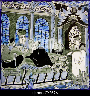tile making in istanbul Stock Photo