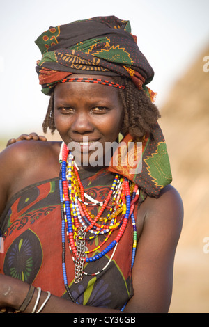 Young girl of the Erbore tribe, Omo River Valley, Ethiopia Stock Photo ...