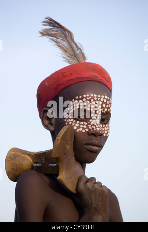 Young boy of the Erbore tribe, Omo River Valley, Ethiopia Stock Photo