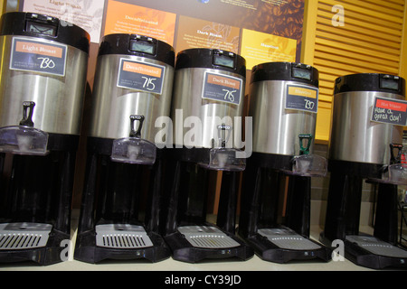 Boston Massachusetts,Courtyard Marriott South Boston,motel,hotel hotels lodging inn motel motels,lobby,breakfast room,self service,coffee dispensers,v Stock Photo