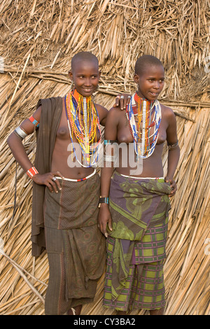 Girls of the Erbore tribe, Omo River Valley, Ethiopia Stock Photo - Alamy