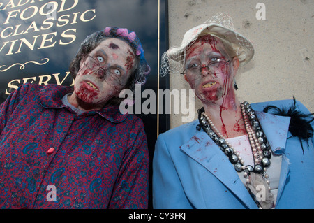 World Zombie Day, London, is organized to raise money for charity. The cause is St Mungo’s which helps the homeless. Stock Photo