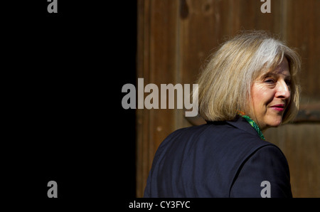 London, UK. 29th 2012. (Pictured) Home Secretary Theresa May arrives at the Leveson Inquiry at the Royal Court of justice London