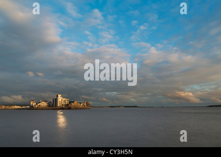 Marine Lake at Weston-Super-Mare Stock Photo