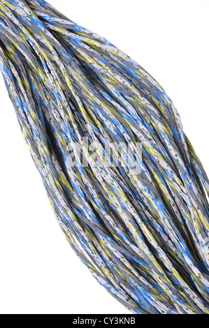 Colorful bunches of cables, a global network of IT and telecommunication Stock Photo