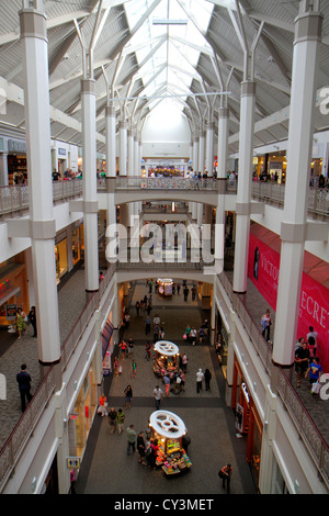 Rhode Island Providence,Providence Place mall,interior inside,multi level,overview,RI120818039 Stock Photo