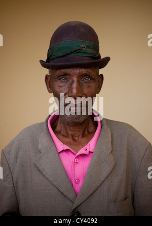 Old Man In Karongi Village - Rwanda Stock Photo