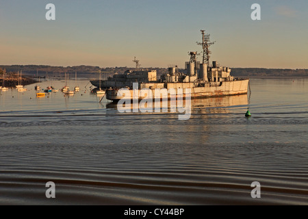 Europe, France, Brittany,Morbihan (56), Lorient Harbour,battleship, Stock Photo