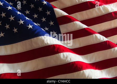 Detail of US flag, studio shot Stock Photo