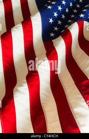 Detail of US flag, studio shot Stock Photo