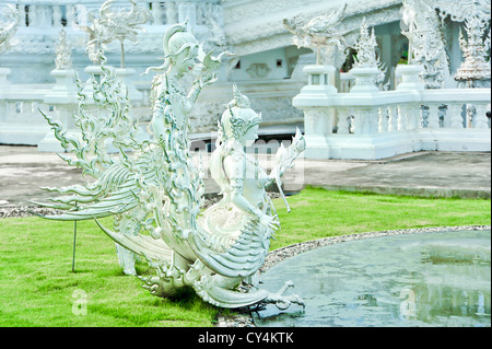 Decoration sculpture in Wat Rong Khun, Chiang Rai, Thailand Stock Photo