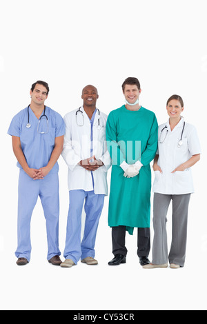 Smiling doctors standing together Stock Photo