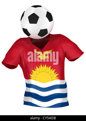 National Soccer Team of Kiribati . All Teams Collection . Isolated Stock Photo