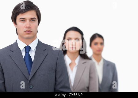 Salesteam standing in a line Stock Photo